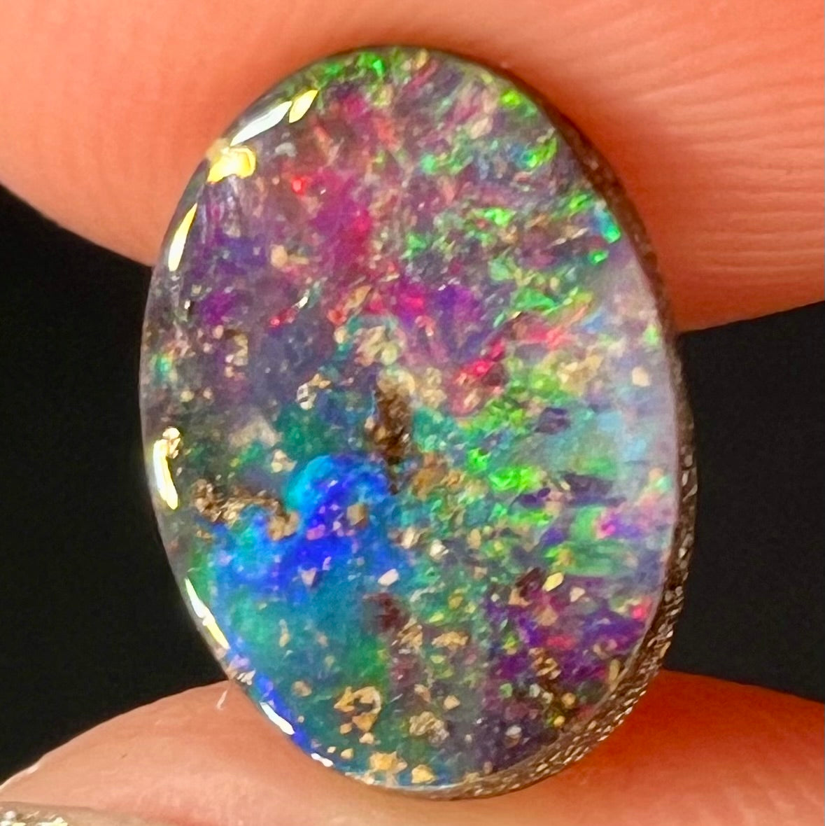 Unset Boulder Opal Gemstone