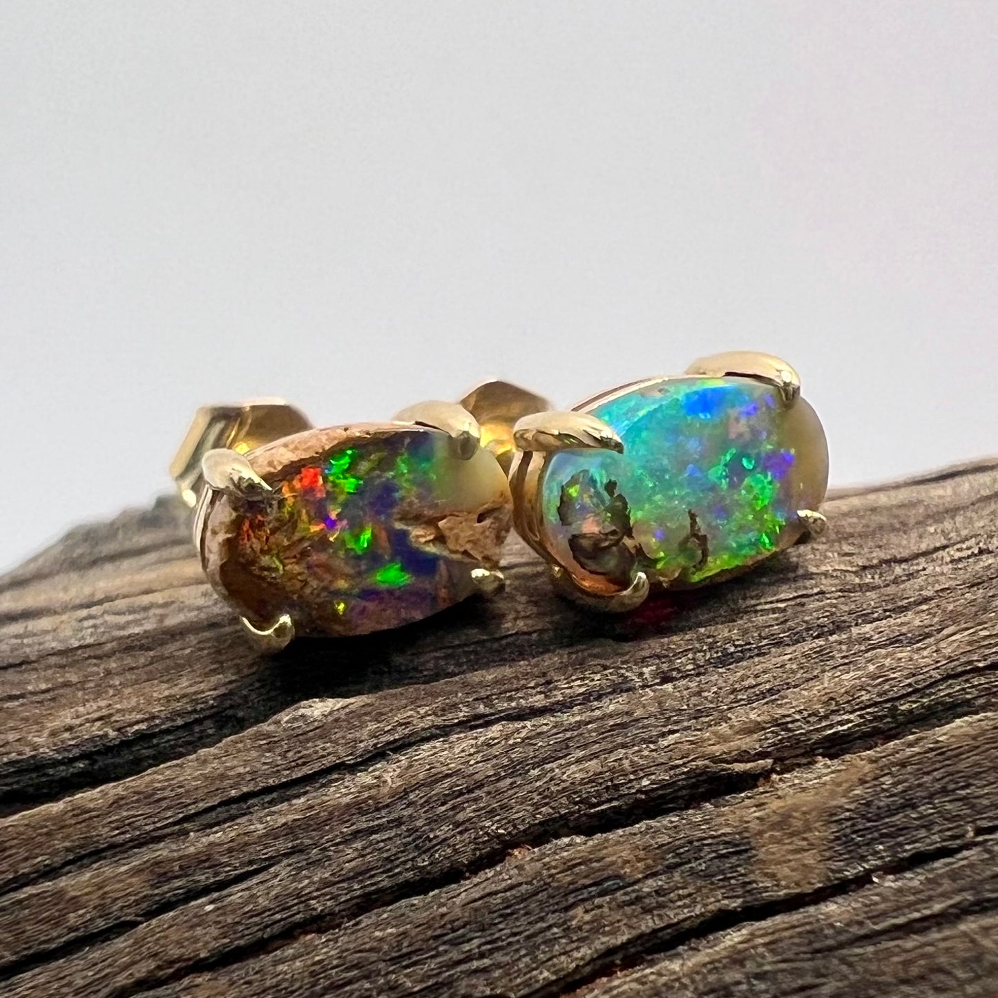 Aqua Waters 14K Gold Earrings