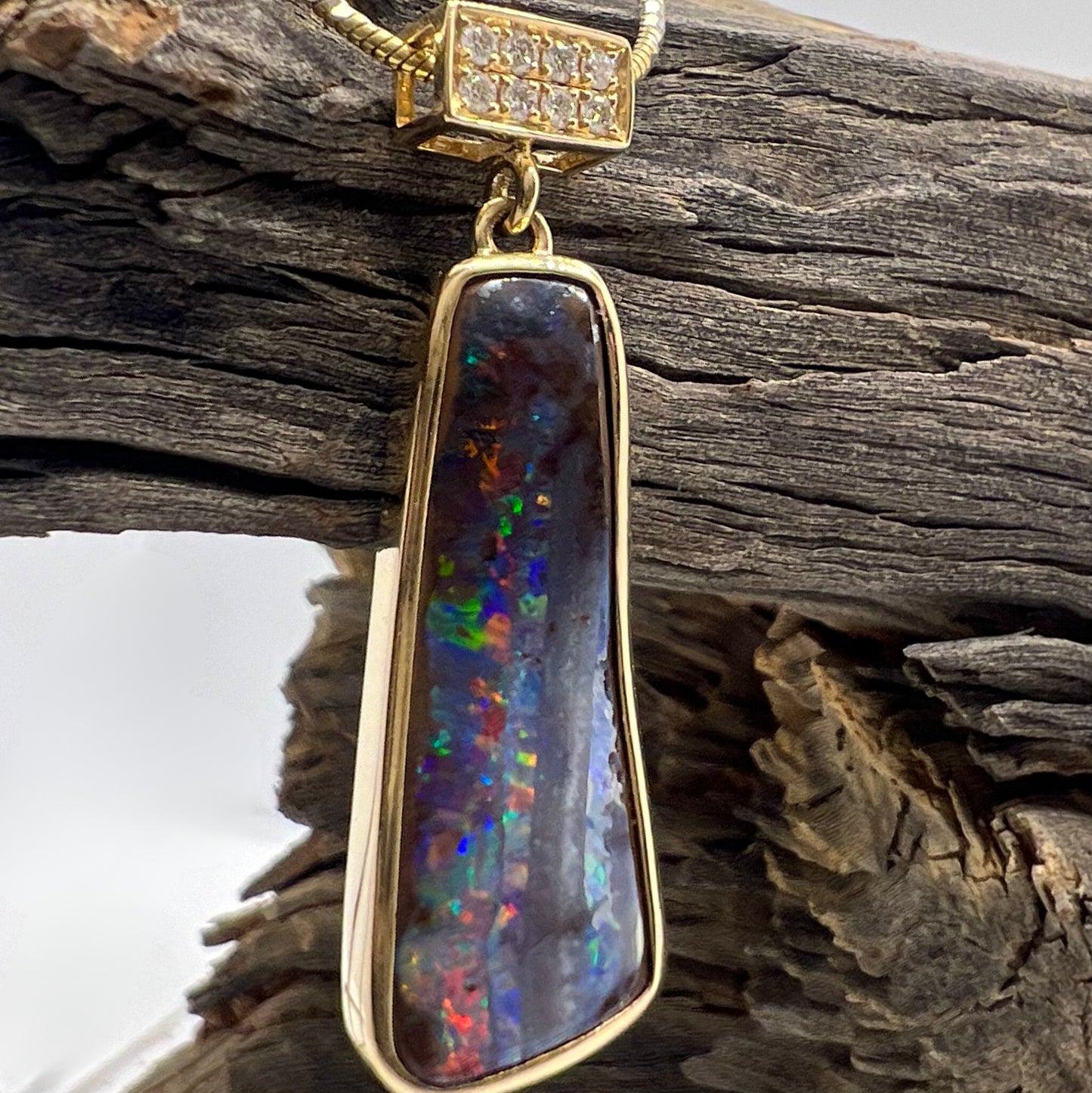 Gidgee Forest Oasis Pendant 14K Gold Pendant