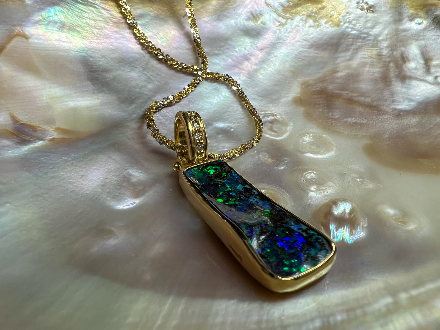 Delphine Azure Elegance Pendant