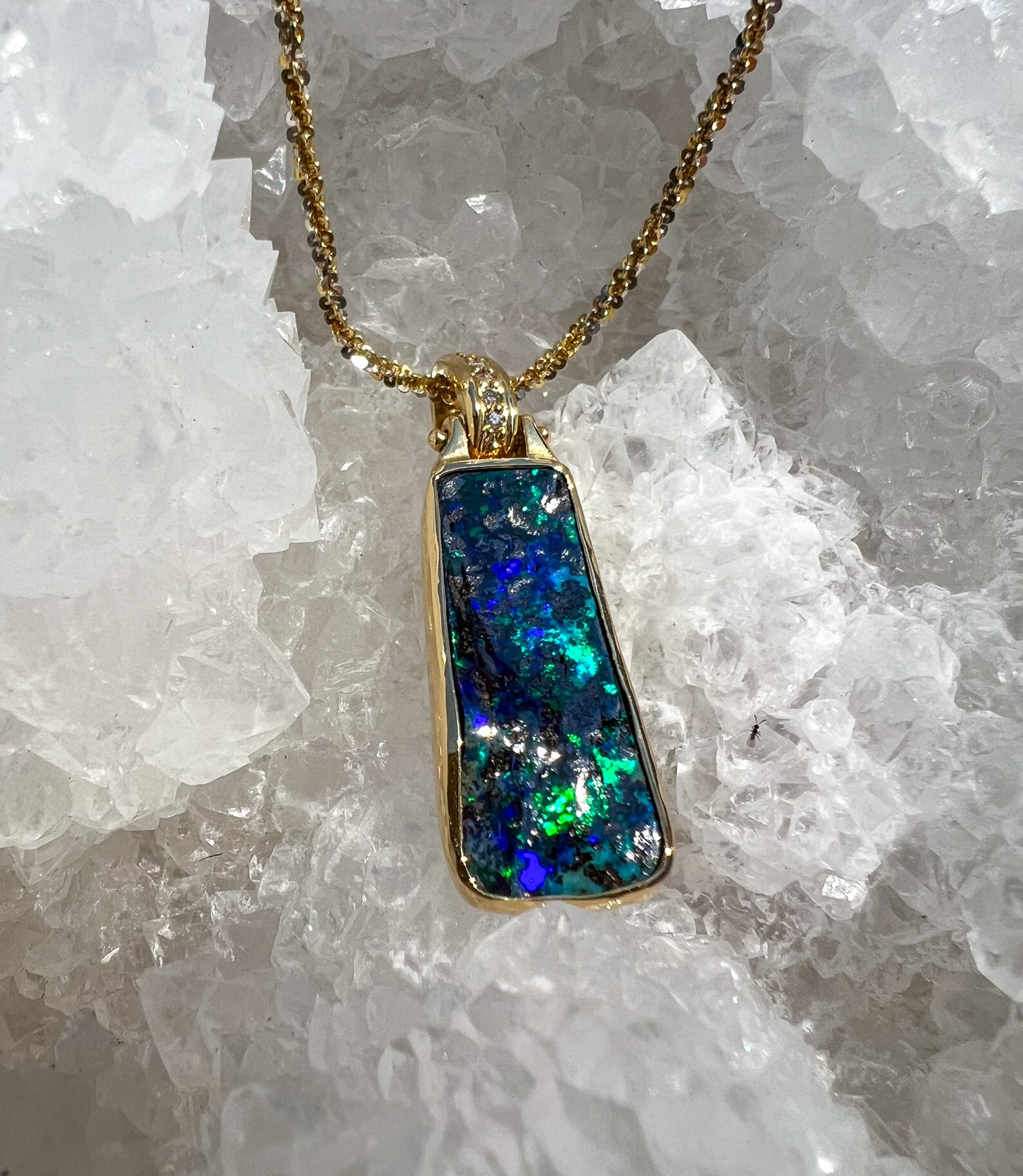 Delphine Azure Elegance Pendant